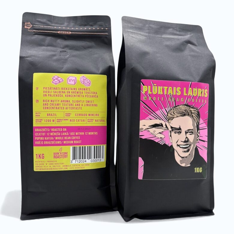 KAFIJAS PUPIŅAS PLŪKTAIS LAURIS 100% ARABICA