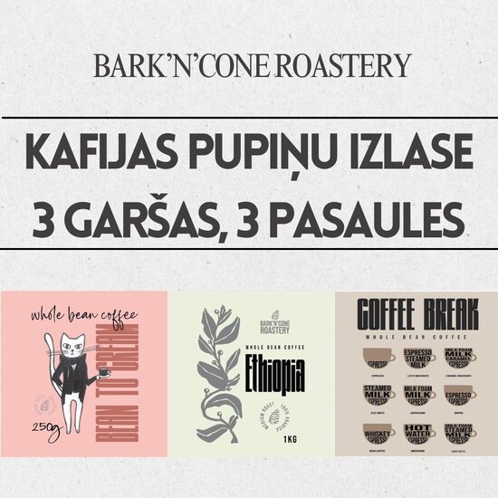 Bark’n’Cone kafijas pupiņu izlase – 3 kg