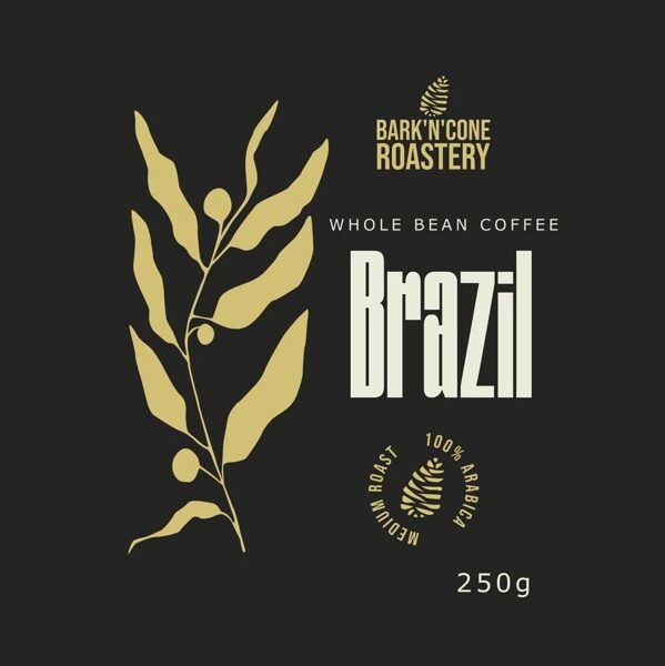 Kafijas pupiņas BRAZIL, 0,25 kg